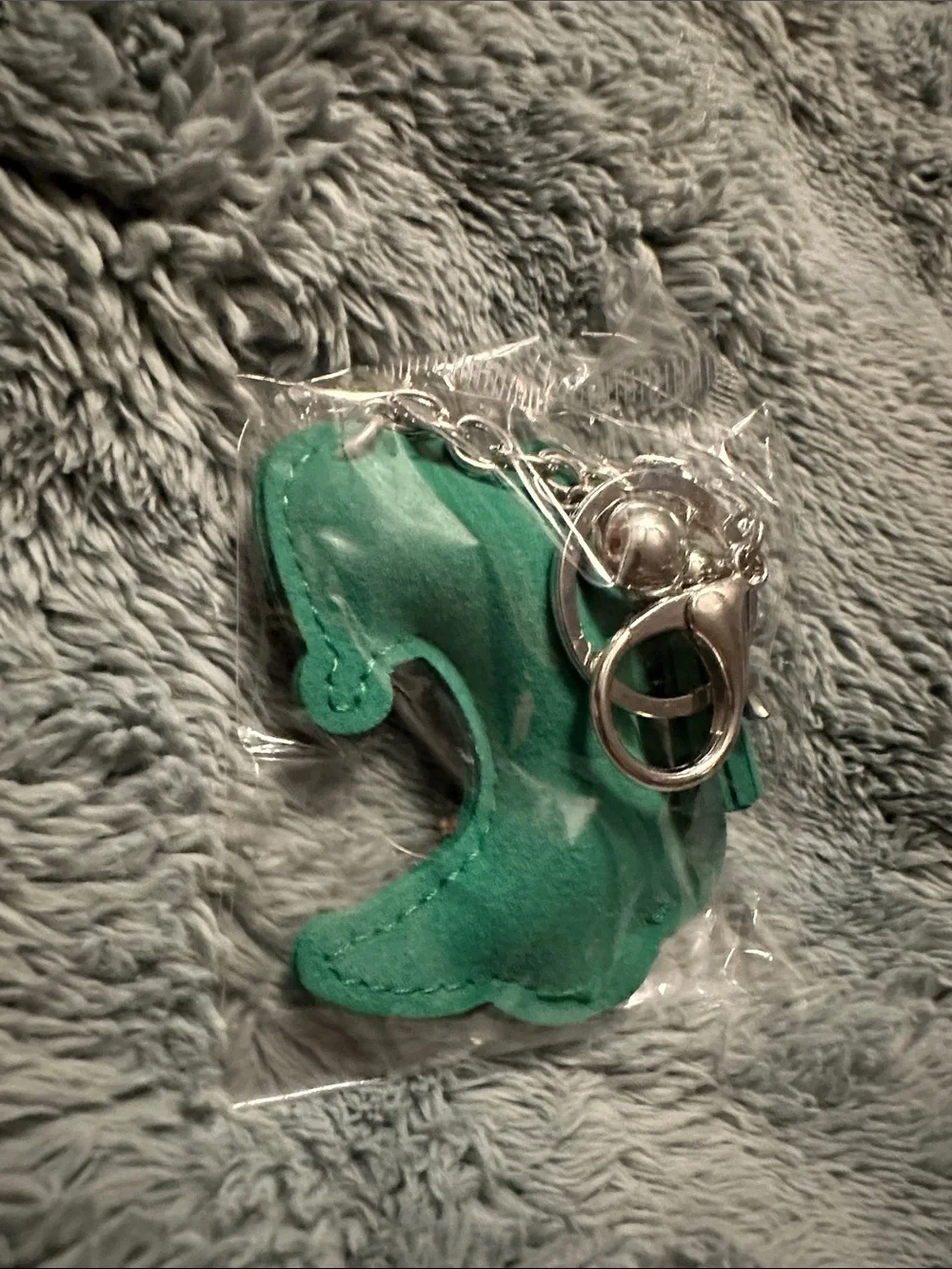Green Rhinestone Dinosaur Bag Charm Keychain for Kids